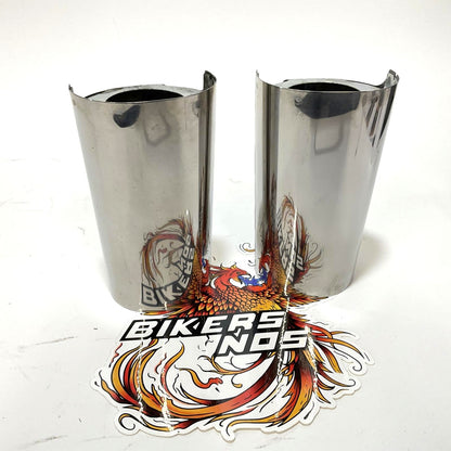 Genuine Harley 2014 Up Touring Chrome Fork Slide Covers 45600022