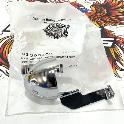 New Genuine Harley 2005-2022 Dyna Softail XL Headlamp Reflector/Cover 91500107