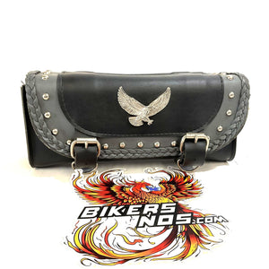 Willie and Max Grey Thunder Studded Tool Pouch