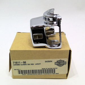 New Genuine Harley 1996-2013 Touring Chrome Lower Left Switch Housing 71611-96