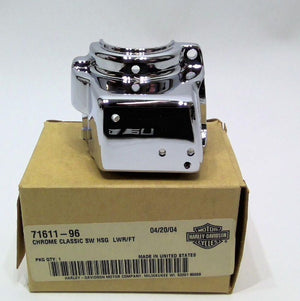 New Genuine Harley 1996-2013 Touring Chrome Lower Left Switch Housing 71611-96