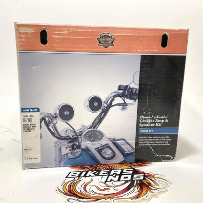 NOS Genuine Harley Chrome Boom Audio Handlebar mount Cruise Amp Speaker 76262-08