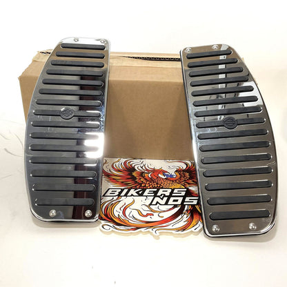 NOS Genuine Harley 1986Up Chrome & Rubber Rider Diver Footboard Inserts 50176-95