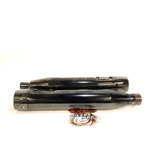 Genuine Harley 2017 Up Touring Scorched Chrome Mufflers 64901340 64901339