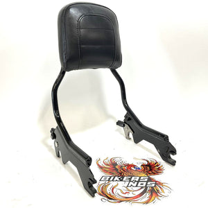 Harley 2018 Up Softail HoldFast Sissy Bar Upright Gloss Black W/Pad 52300446