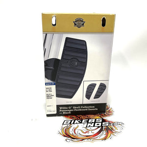NEW Genuine Harley Willie G Skull Passenger Footboard Inserts 50501290
