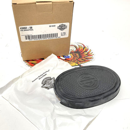 NOS Genuine Harley 2008-2017 FL Softail Oval Brake Pedal Pad 43992-08
