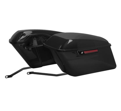 Hog Workz Vivid Black Standard Saddlebag Conversion Kit Softail '18-'25 HW167223