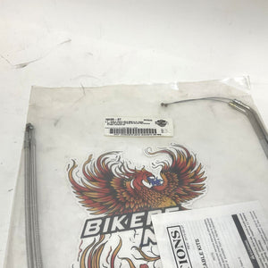 NEW Genuine Harley Sportster 32-1/2" Chrome  Throttle & Idle Cables 45° 38906-07