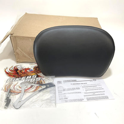 NEW Genuine Harley 1997Up Touring Black Leather Passenger Backrest Pad 52920-98B