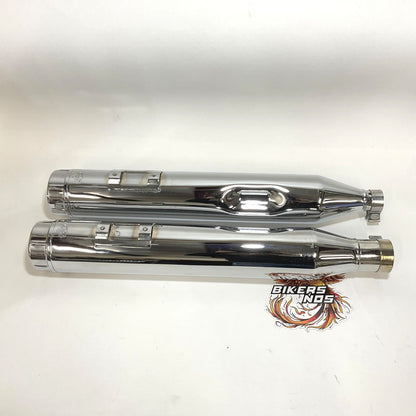 Vance Hines 2017up Harley Touring 4-1/2" Torquer Chrome Mufflers 1801-1456 16674