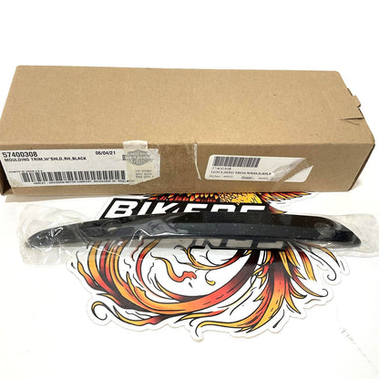 Genuine Harley 2017-2023 Road glide Black Right Windshield Trim Molding 57400308