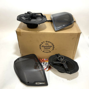Genuine Harley Rockford Fosgate Stage III 23.5up Saddlebag Speakers 76001299