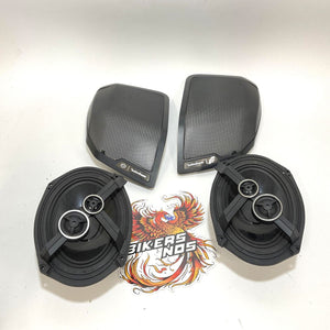 Genuine Harley Rockford Fosgate Stage III 23.5up Saddlebag Speakers 76001299