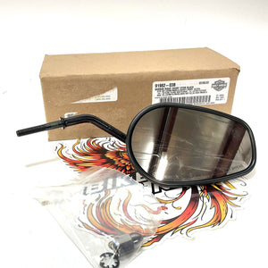 Genuine Harley 1982 Up Right Short Stem Black Mirror 91982-03