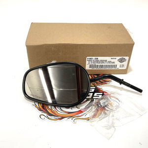 NOS Genuine Harley 1982 Up Black Left Short Stem Mirror 91983-03