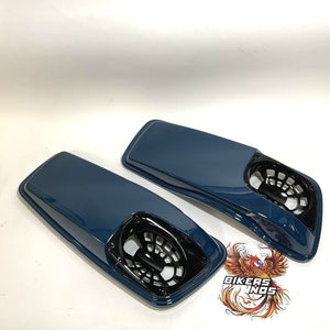NEW Genuine Harley 2014up Saddlebag Speaker Lids Billiard Teal 90200826ESK
