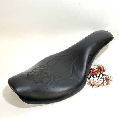 NICE! Genuine Harley 1996-2003 Dyna Exotics Seat Warrior W/ Ostrich 52632-03
