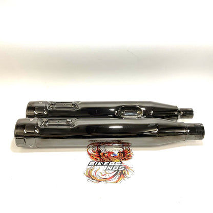 Genuine Harley 2017 Up Touring Scorched Chrome Mufflers 64901340 64901339