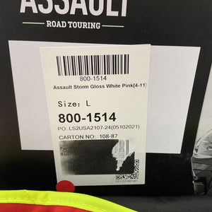 LS2 Assault Pink/White Adult Street Helmet Large 800-1514