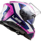 NEW LS2 Assault Pink/White Adult Street Full Face Motorcycle Helmet XXL 800-1516