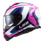 NEW LS2 Assault Pink/White Adult Street Full Face Motorcycle Helmet XXL 800-1516