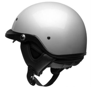 NEW Bell Gloss Pearl White Pit Boss XS Motorcycle 1/2 Helmet 7146322
