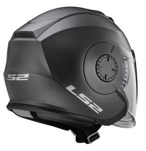 NEW LS2 Matte Titanium Open Face Verso Motorcycle Helmet XL 570-1035
