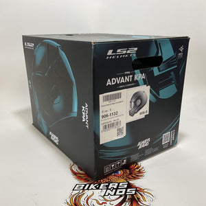 NEW LS2 Advant KPA Matte Silver Modular Motorcycle Helmet Small 906-1132