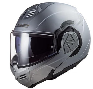 NEW LS2 Advant KPA Matte Silver Modular Motorcycle Helmet Small 906-1132