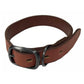 NEW Harley Brown Leather Embossed 19-23" Adjustable Pet Dog Collar MP200/35L