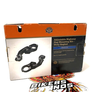 NOS Genuine Harley Short Angled Adjustable Highway Peg Mount Kit 50500168