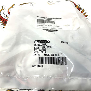NOS Genuine Harley 2014 Up Touring Left Saddlebag Faceplate Reflector 67900065