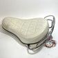 NICE! Genuine Harley Panhead Shovelhead White Standard Buddy Seat