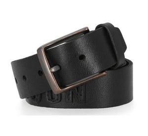 NEW Harley 46/48" Mens H-D Raised Cutout Logo Leather Belt Black BMU007/0846