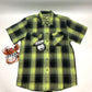 NEW Dixxon Mens M Radium Bamboo Short Sleeve Green Button Down Shirt BS-RDIUM-MD