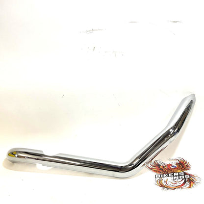 Rinehart Chrome Slimline Duals Front Heat Shield 2017-2023 Touring 100-0452