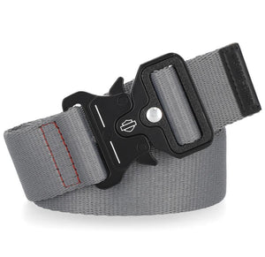 NEW Harley L/XL 40-48" Mens Tactical Snap Lock Polyester Belt Gray BMM001/30L