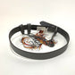 NEW Harley Womans Large Utility Fob Chain Genuine Leather Gray Belt BMW019/30L