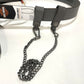 NEW Harley Womans Large Utility Fob Chain Genuine Leather Gray Belt BMW019/30L