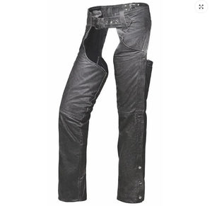 NEW Derringer Womans Size XL Premium Lambskin Leather Chaps Gray 7174.GY-XL