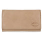 NEW Harley Bar & Shield Washed Leather Mens Tri-Fold Wallet Brush MWM057/39