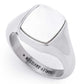 Harley Womens Size 7 Mother of Pearl Stone Signet Ring Stainless Steel 34R00004