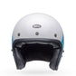 NEW Bell Custom 500 Small open face Helmet Riff Gloss White/Blue 7136911
