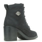NEW Harley Womens Size 9.5 Corby Black 4.5-Inch Fashion Biker Boots D15000-9.5