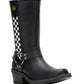 Harley Womens Size 8 Korsen Black 10" Waterproof Fashion Harness Boots D87296-8