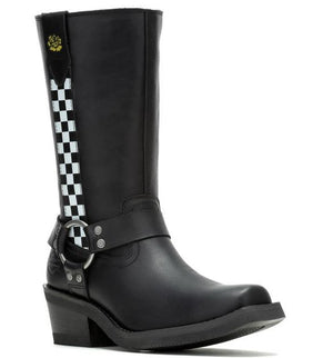 NEW Harley Size 6 Womens Korsen Black 10" Waterproof Harness Boots D87296-6