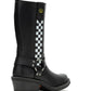 Harley Womens Size 7.5 Korsen Black 10" Waterproof Fashion Harness Boots D87296