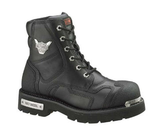NEW Harley Womens Size 6.5 Stealth 5.25" Lace Motorcycle Boots Black D81641-6.5