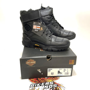 NEW Harley SZ 8 Mens Maxson 6.25" WP Black Leather Motorcycle Boots D96312-8
